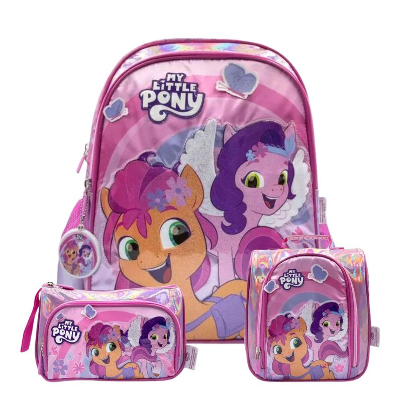 CHILDRENS CLUB - Pack Escolar Mochila Nido Premium Little Pony Lila