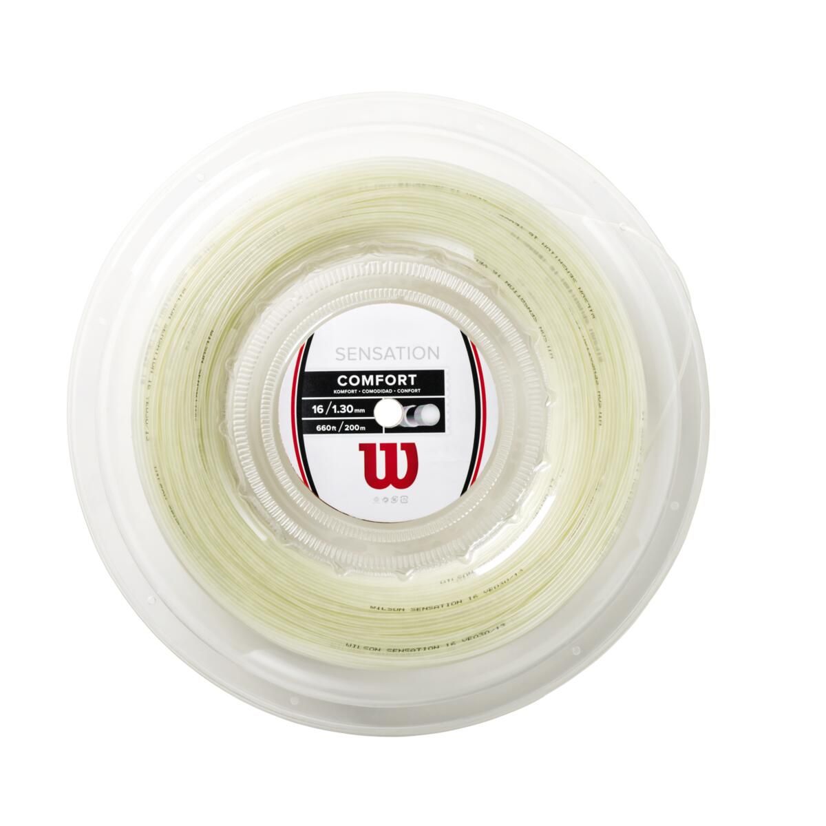 WILSON - Cuerda para Raqueta Sensation 16 Blanco - Wilson
