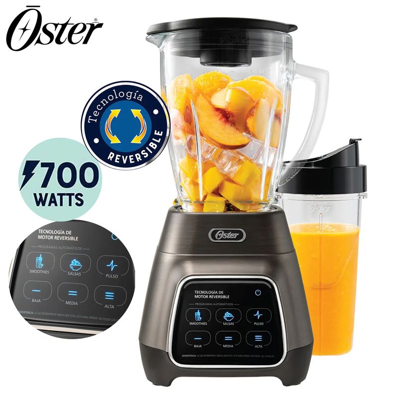 OSTER - Licuadora Oster® con tecnología reversible y vaso Blend BLSTPYG1312XBG