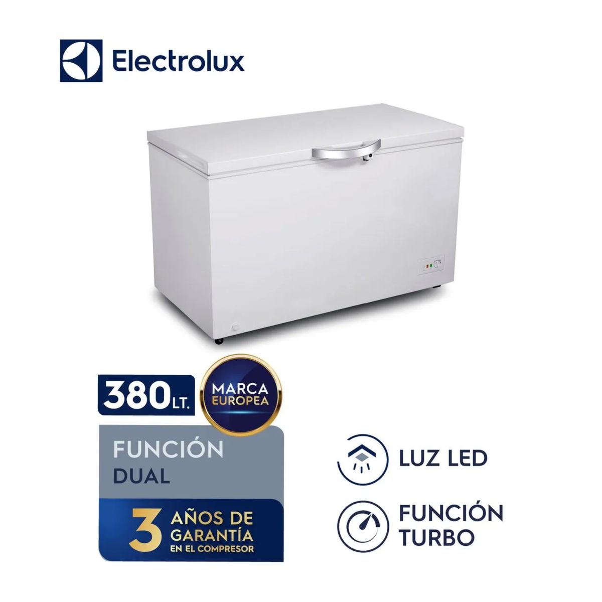 ELECTROLUX - CONGELADORA ELECTROLUX EFCC38C2HQW 380L BLANCO