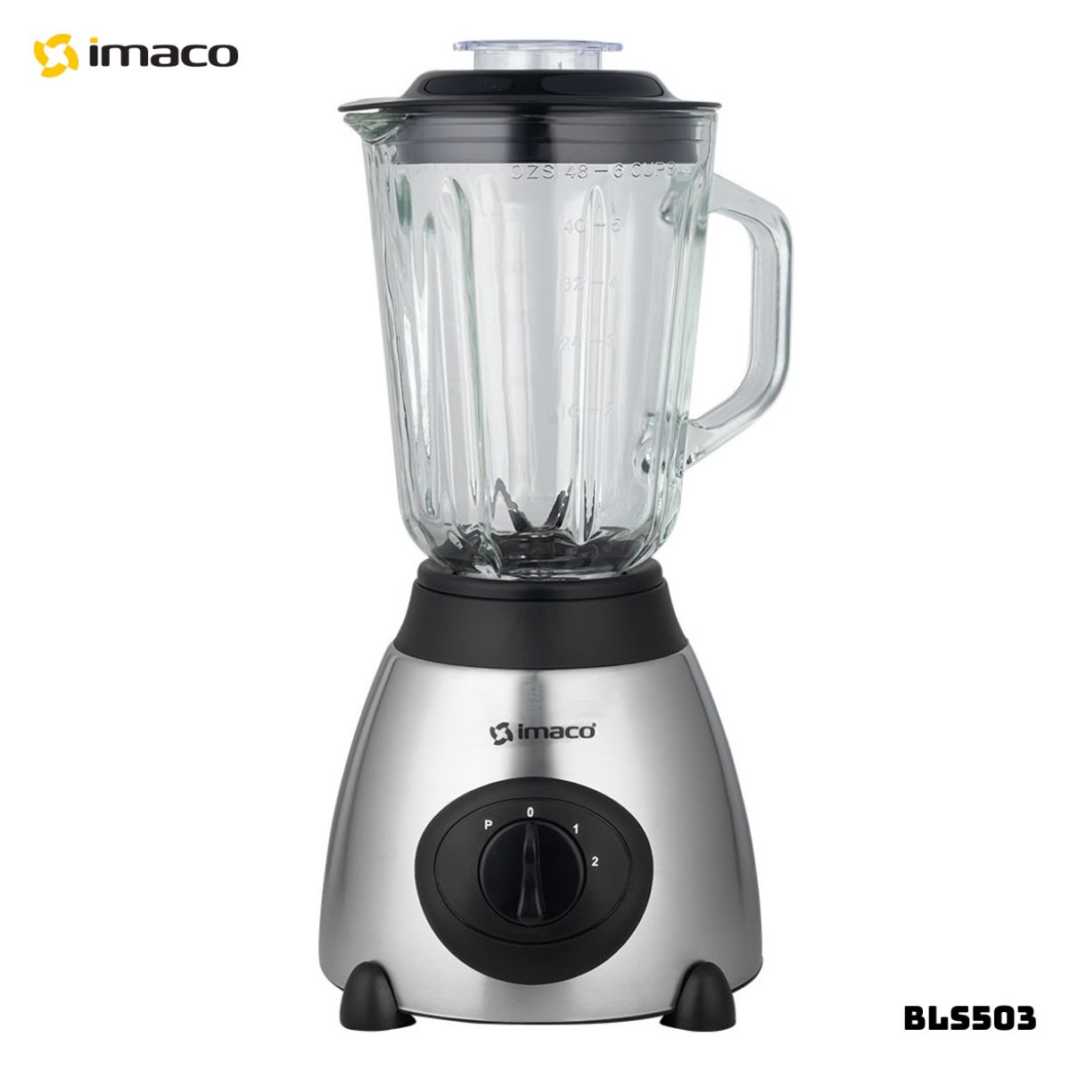 IMACO - LICUADORA IMACO 2 VELOCIDADES 450W ACERO - BLS503