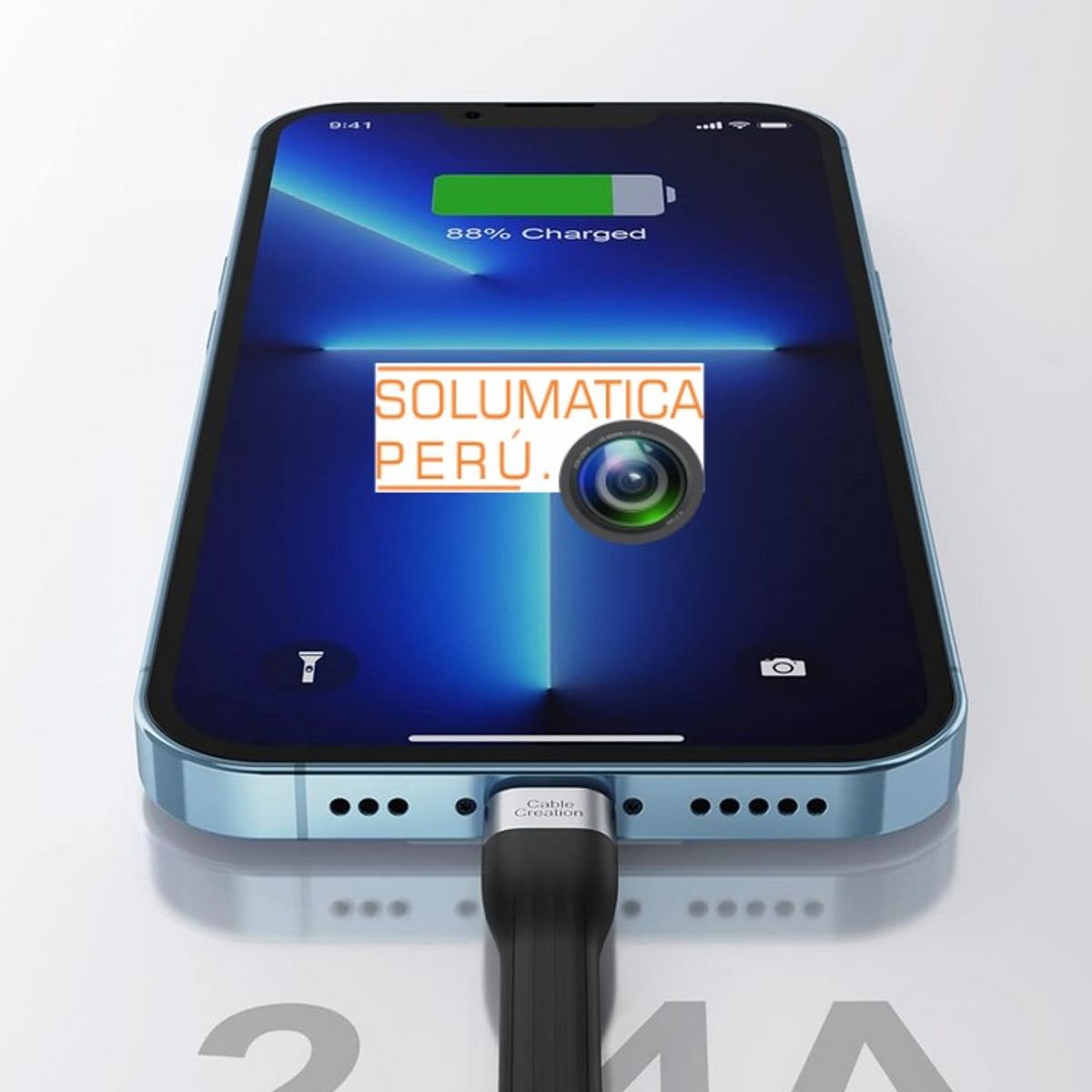 GENERICO - Cable Corto Lightning para Iphone - Alta Velocidad - Carga y datos