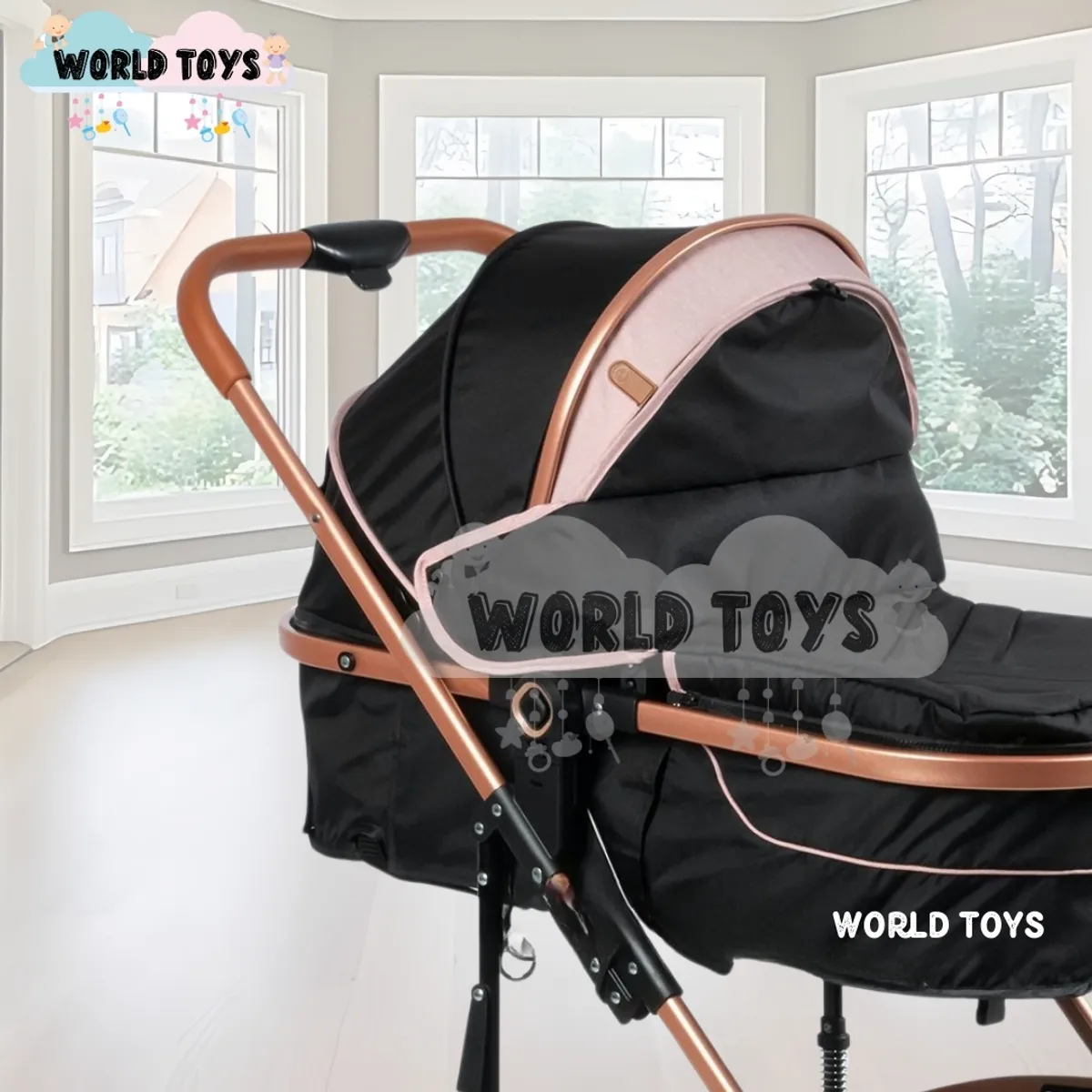 BABY - Coche Cuna Moisés de Lujo «BABY MIAMI» Pink