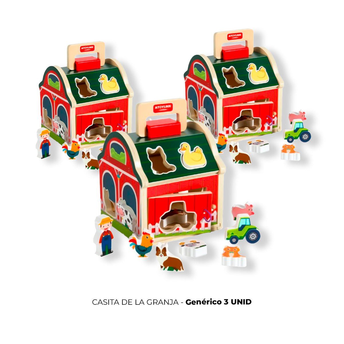GENERICO - 3 UNID CASITA DE LA GRANJA