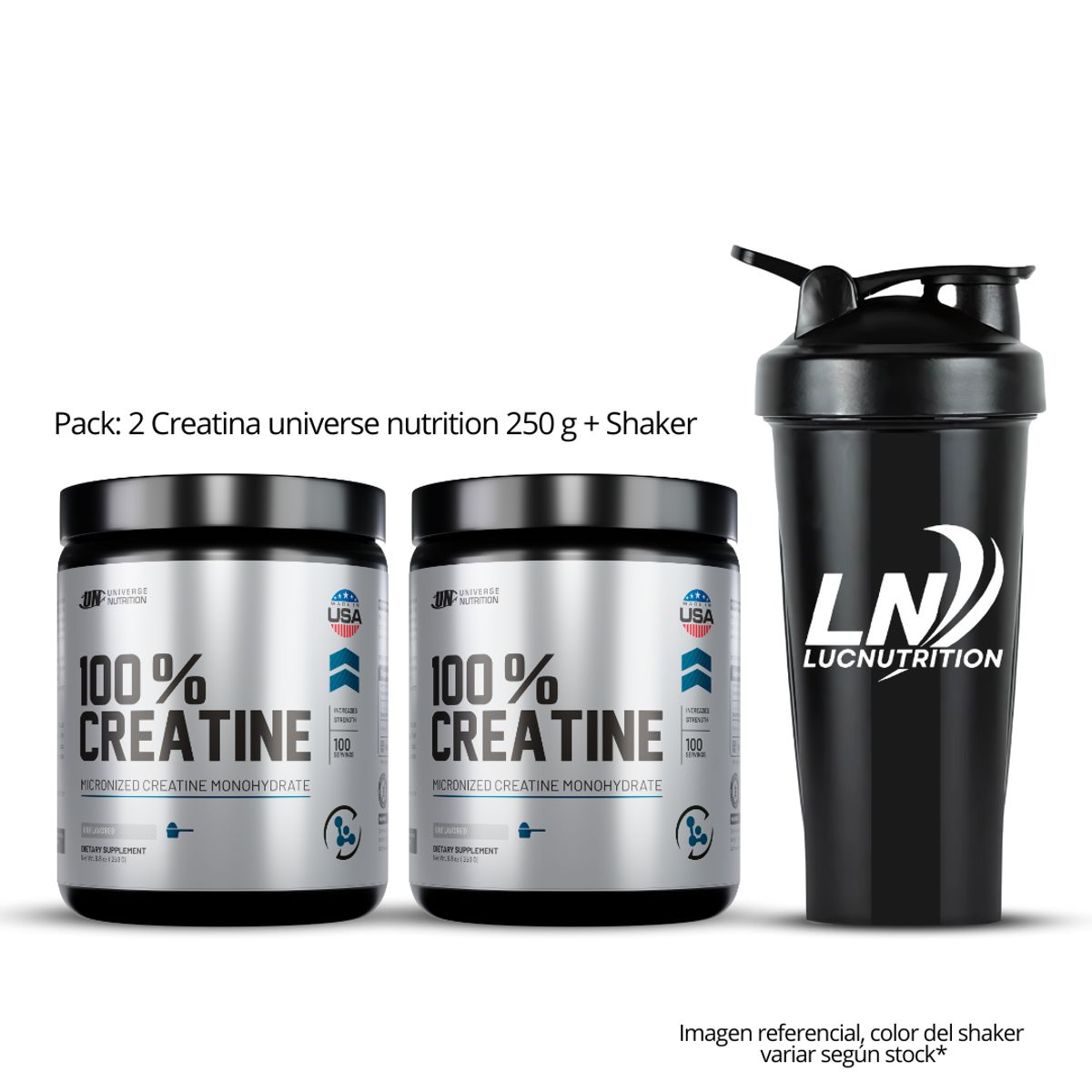 UNIVERSE NUTRITION - Creatina Universe nutrition 250 g Pack x 2+ Shaker