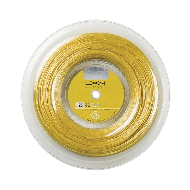 WILSON - Cuerda para Raqueta 4G Rough Luxilon 125 Oro - Wilson