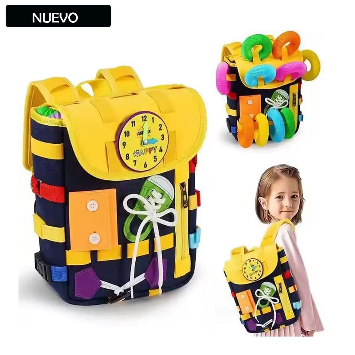 GENERICO - Mochila Didáctica Montessori para Niños