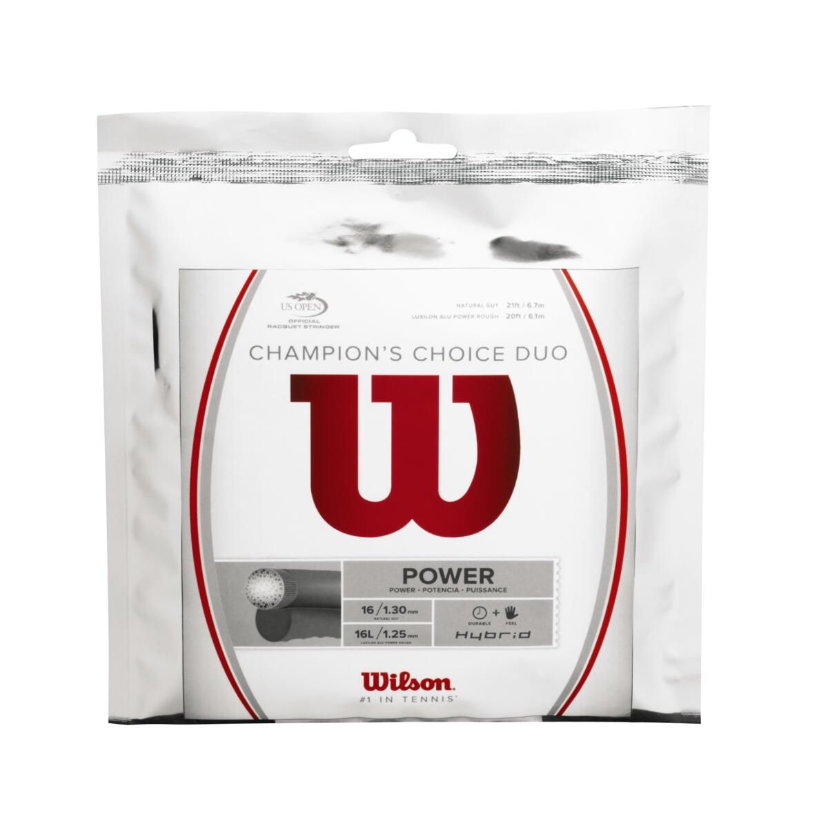 WILSON - Cuerda para Raqueta Champions Choice Duo 16 - Wilson
