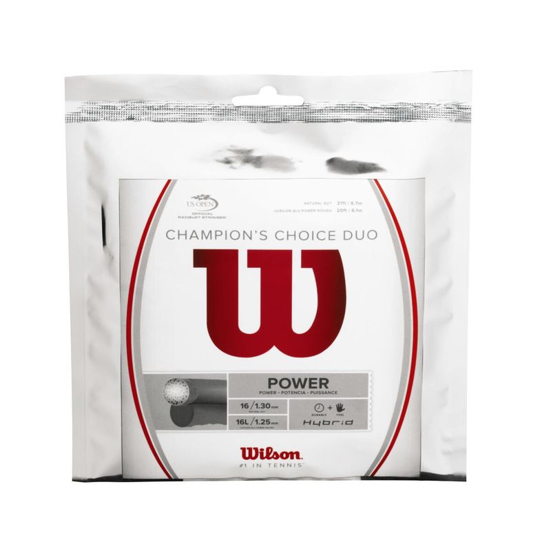 WILSON - Cuerda para Raqueta Champions Choice Duo 16 - Wilson