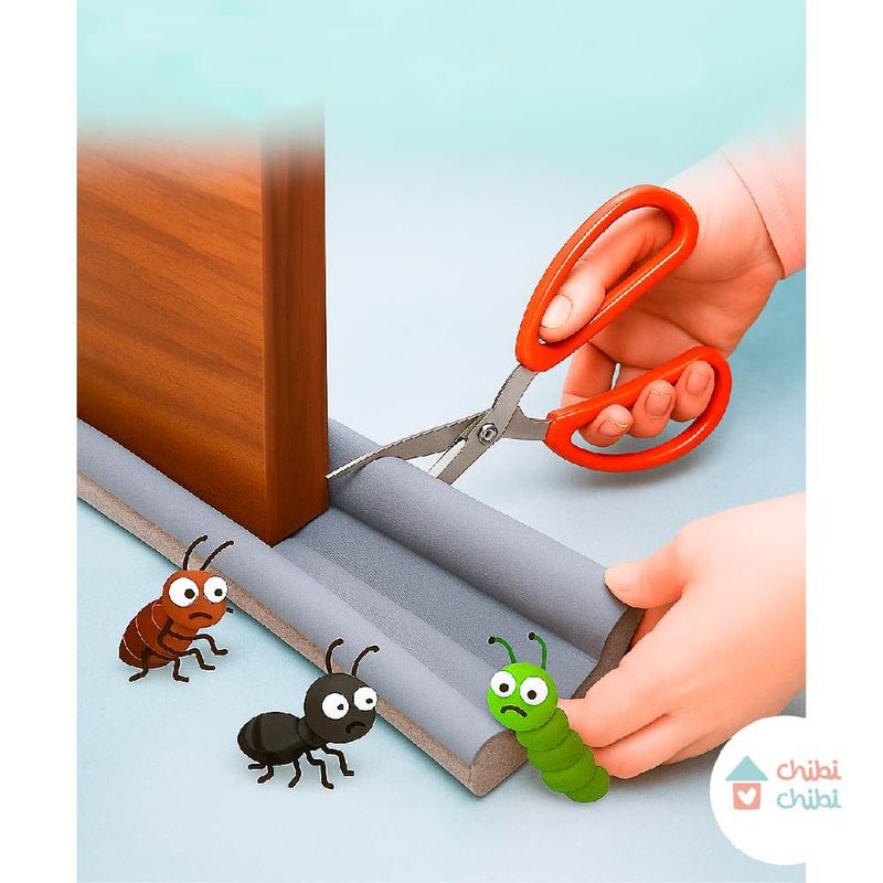 CHIBI CHIBI - Tope Burlete para puerta gris