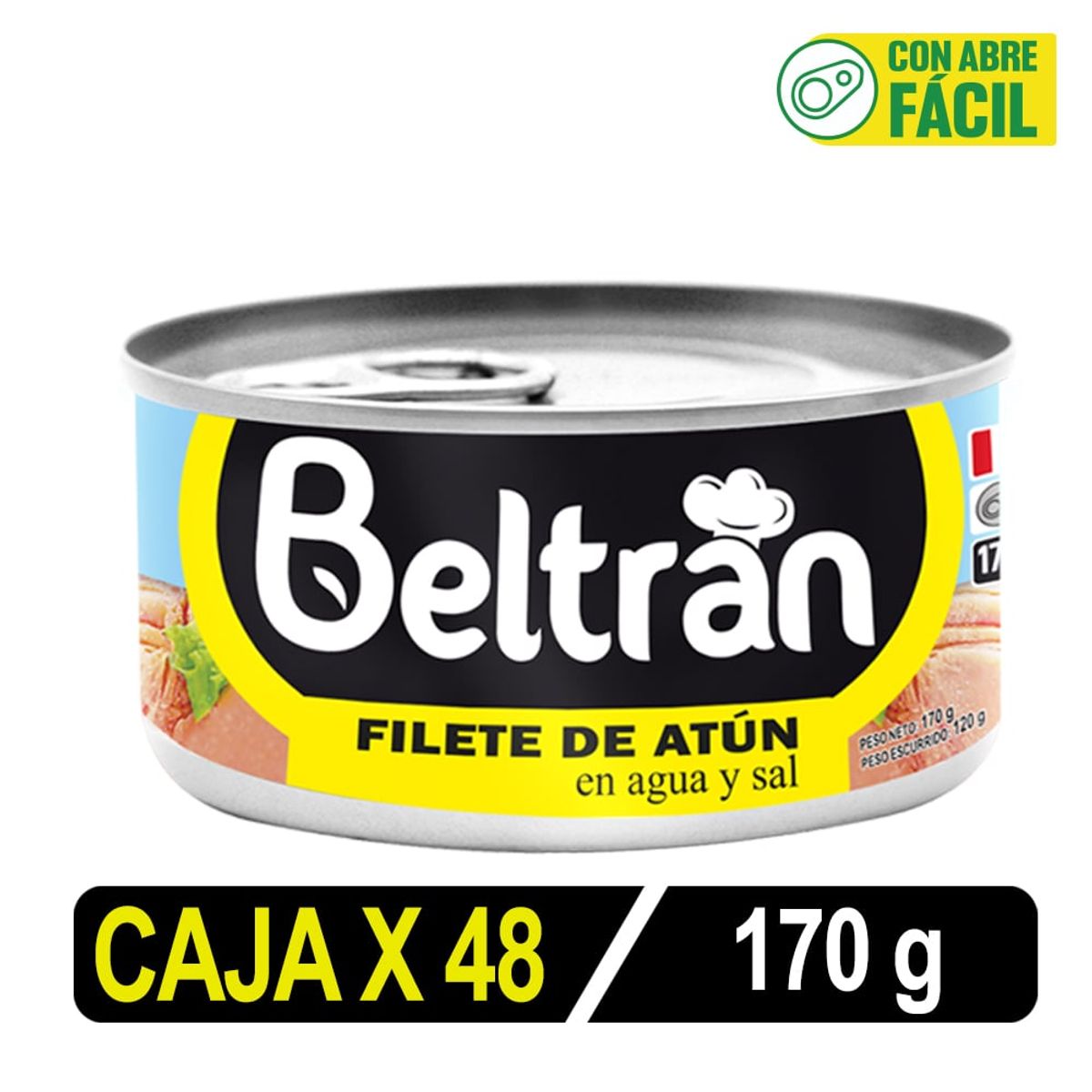 BELTRAN - Filete De Atún En Agua Y Sal Beltrán 170 Gr Caja X 48 U.