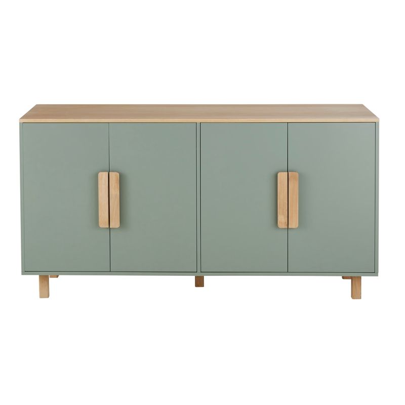 TU MESITA - Aparador Moderno Sen Sen 4 puertas color agave TU MESITA