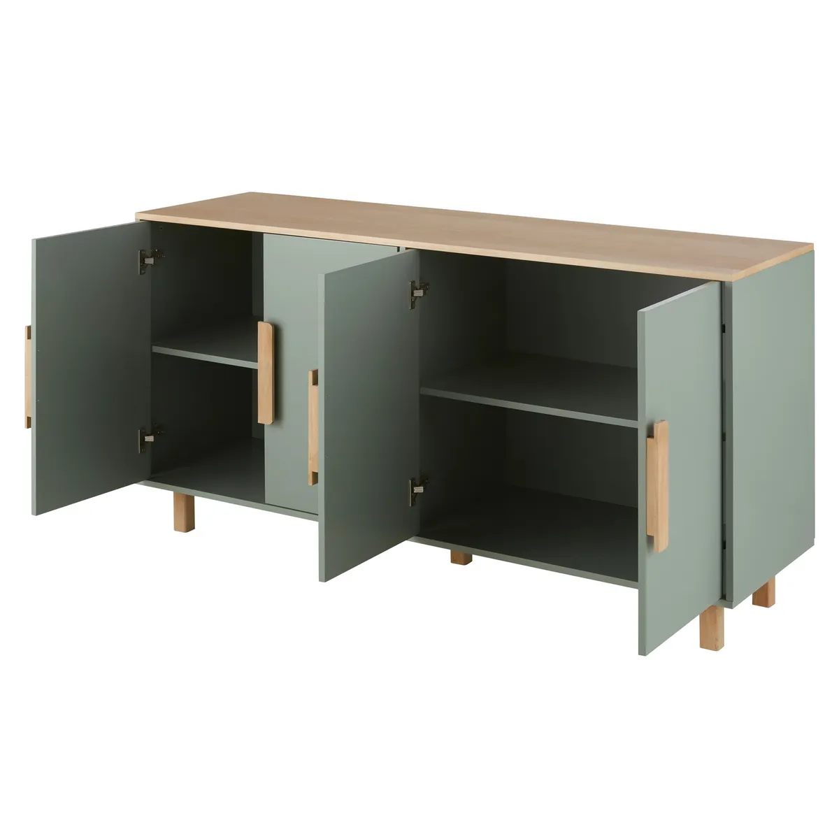 TU MESITA - Aparador Moderno Sen Sen 4 puertas color agave TU MESITA