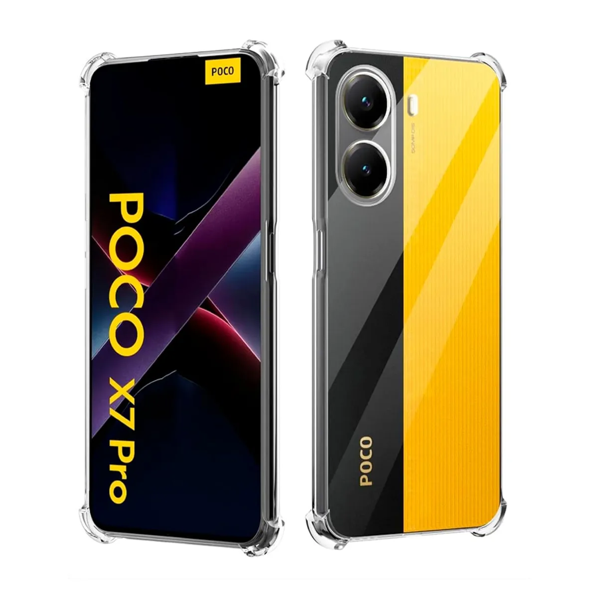 GENERICO - Funda Protector Case para POCO X7 PRO - TRANSPARENTE ANTI IMPACTO
