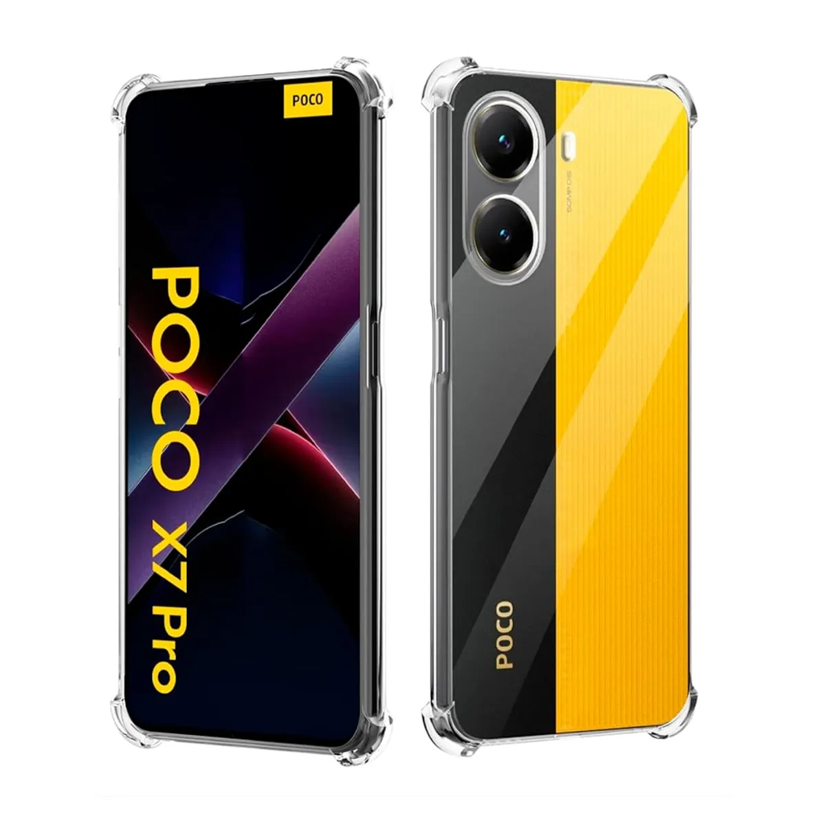 GENERICO - Funda Protector Case para POCO X7 PRO - TRANSPARENTE ANTI IMPACTO