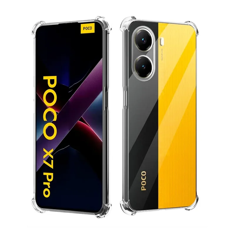 GENERICO - Funda Protector Case para POCO X7 PRO - TRANSPARENTE ANTI IMPACTO