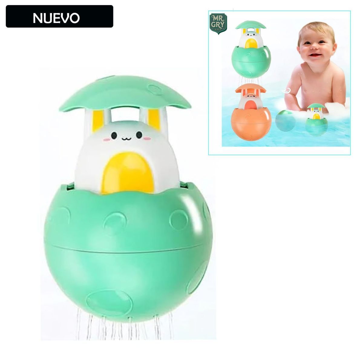 GENERICO - Regadera de Baño Huevito para Bebes
