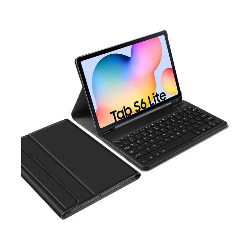 OEM - Case con Teclado BLUETOOTH para SAMSUMG GALAXY TAB S6 Lite - NEGRO