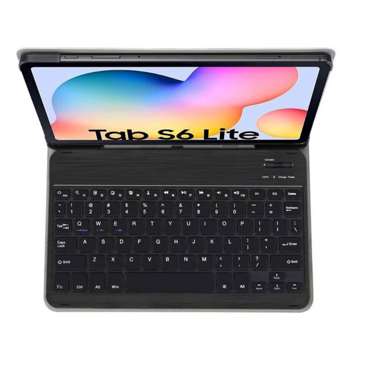 OEM - Case con Teclado BLUETOOTH para SAMSUMG GALAXY TAB S6 Lite - NEGRO