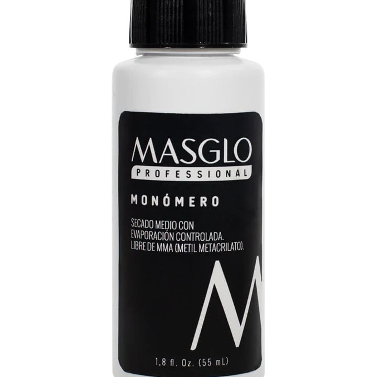 MASGLO - Masglo Monomero 55ml - Líquido para Moldear Polvos Acrílicos