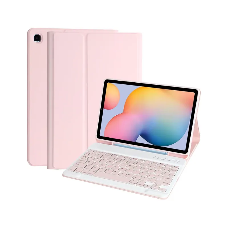 OEM - Case con Teclado BLUETOOTH para SAMSUMG GALAXY TAB S6 Lite - ROSADO