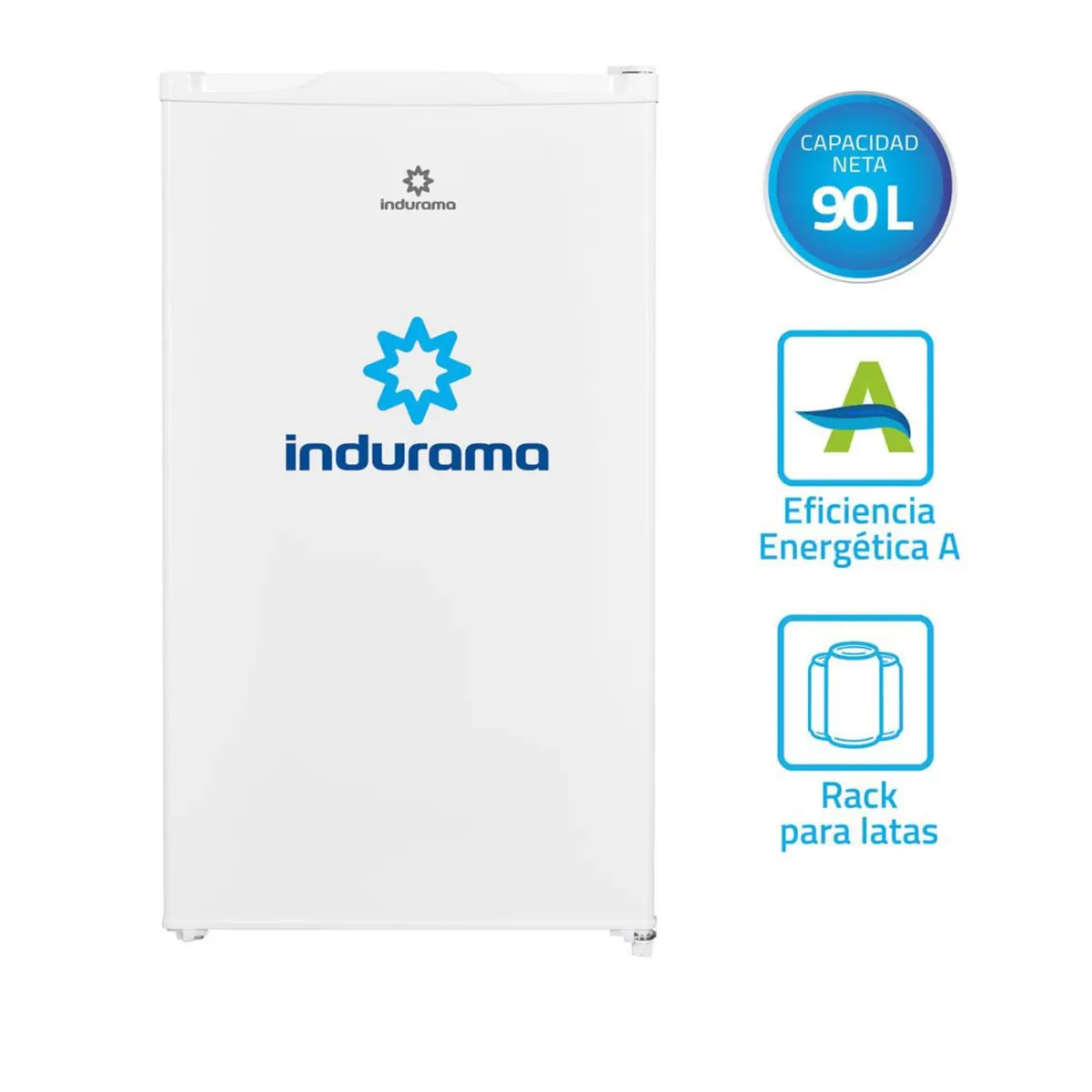 INDURAMA - Frigobar Indurama 90 Litros RI-101BL Defrost - Blanco