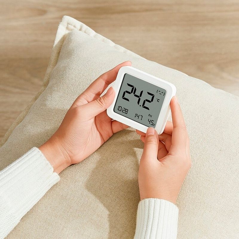 XIAOMI - Higrómetro Inteligente Xiaomi 3 Temperatura y Humedad Blanco