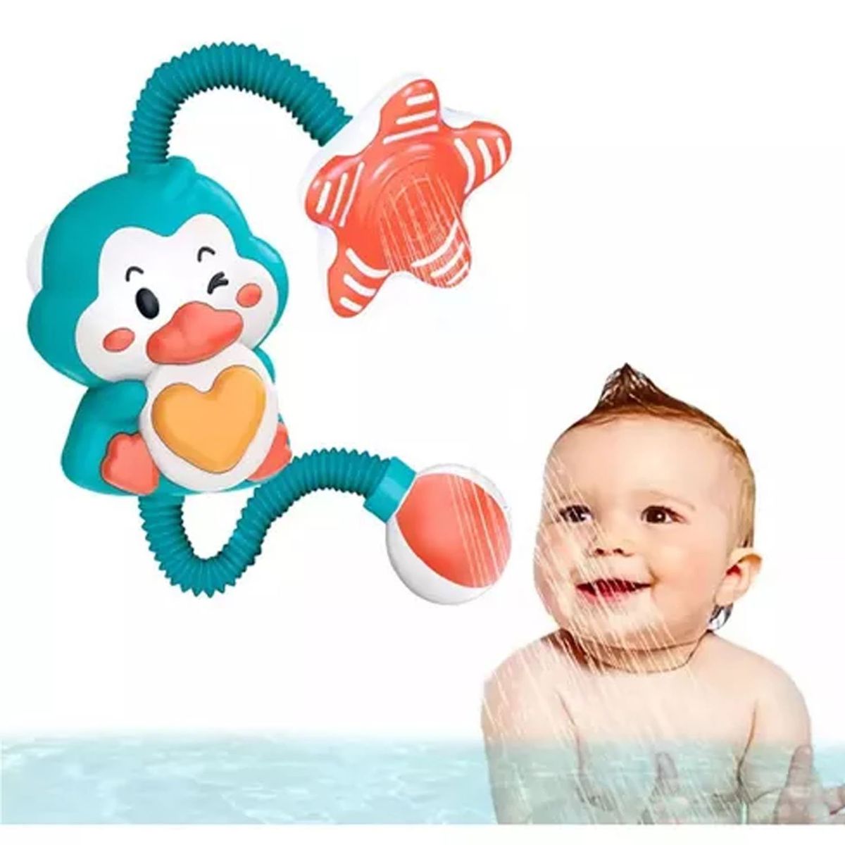 GENERICO - Regadera de Baño Pingüino para Bebes