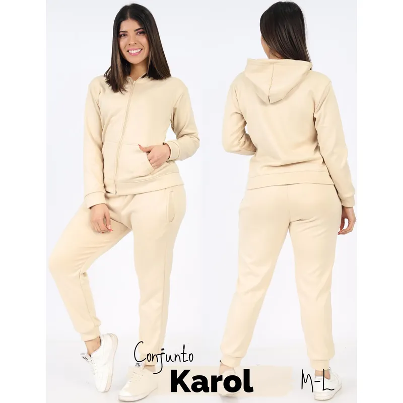 GENERICO - CONJUNTO DE DAMA KAROL  AFELPADO