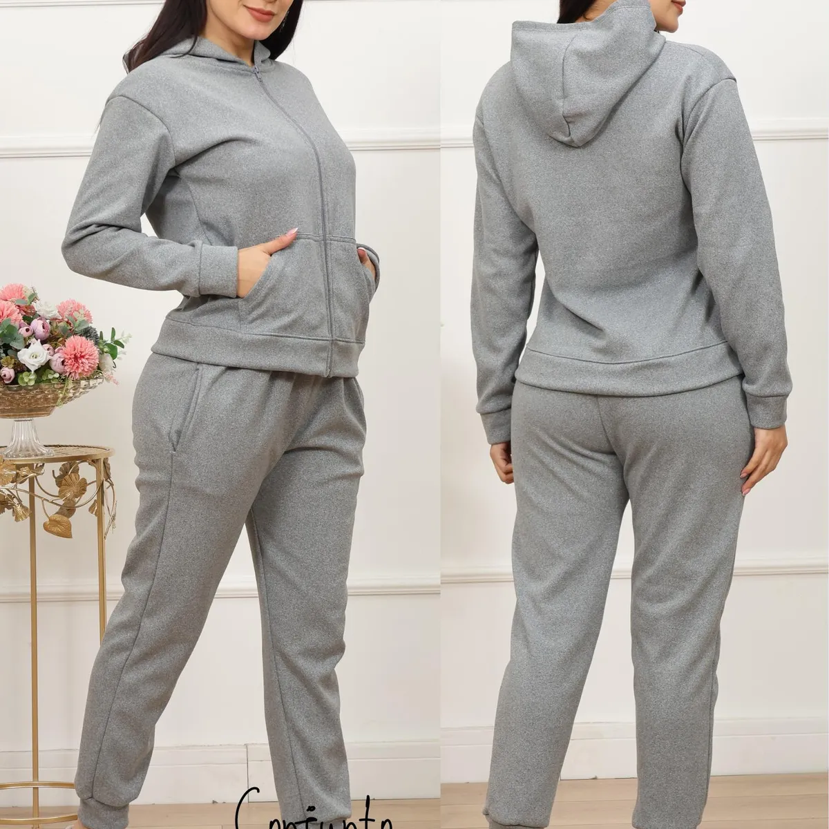 GENERICO - CONJUNTO DE DAMA KAROL  AFELPADO