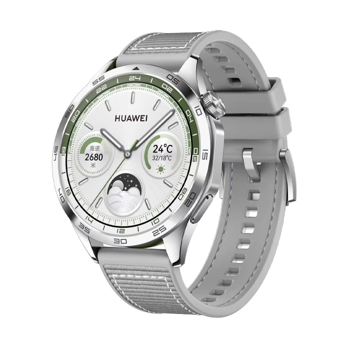 GENERICO - Correa Nylon con Silicona para Reloj - 22mm Universa - Gris