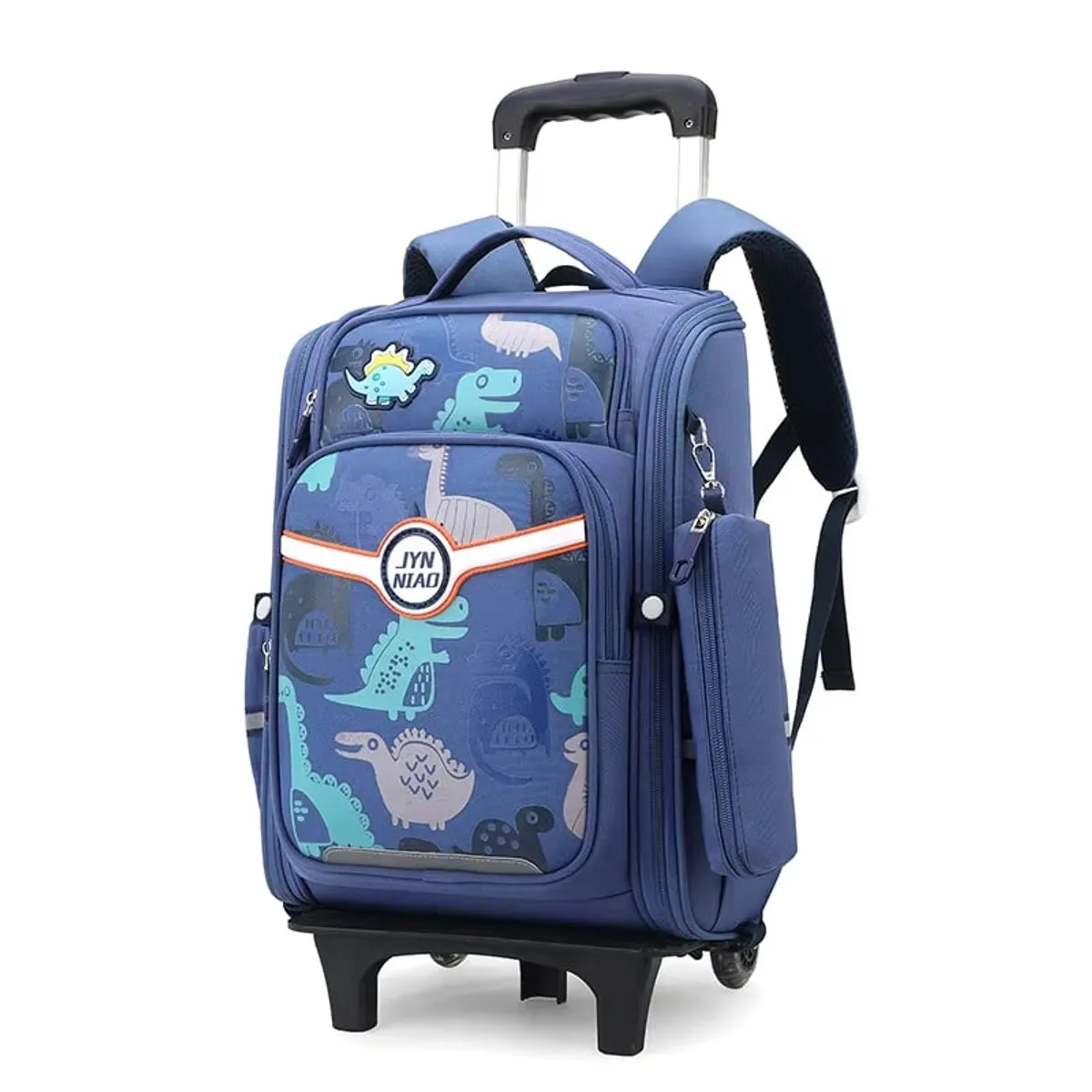 GENERICO - Makeway - Mochila con 6 ruedas escaladoras c/ cartuchera niños