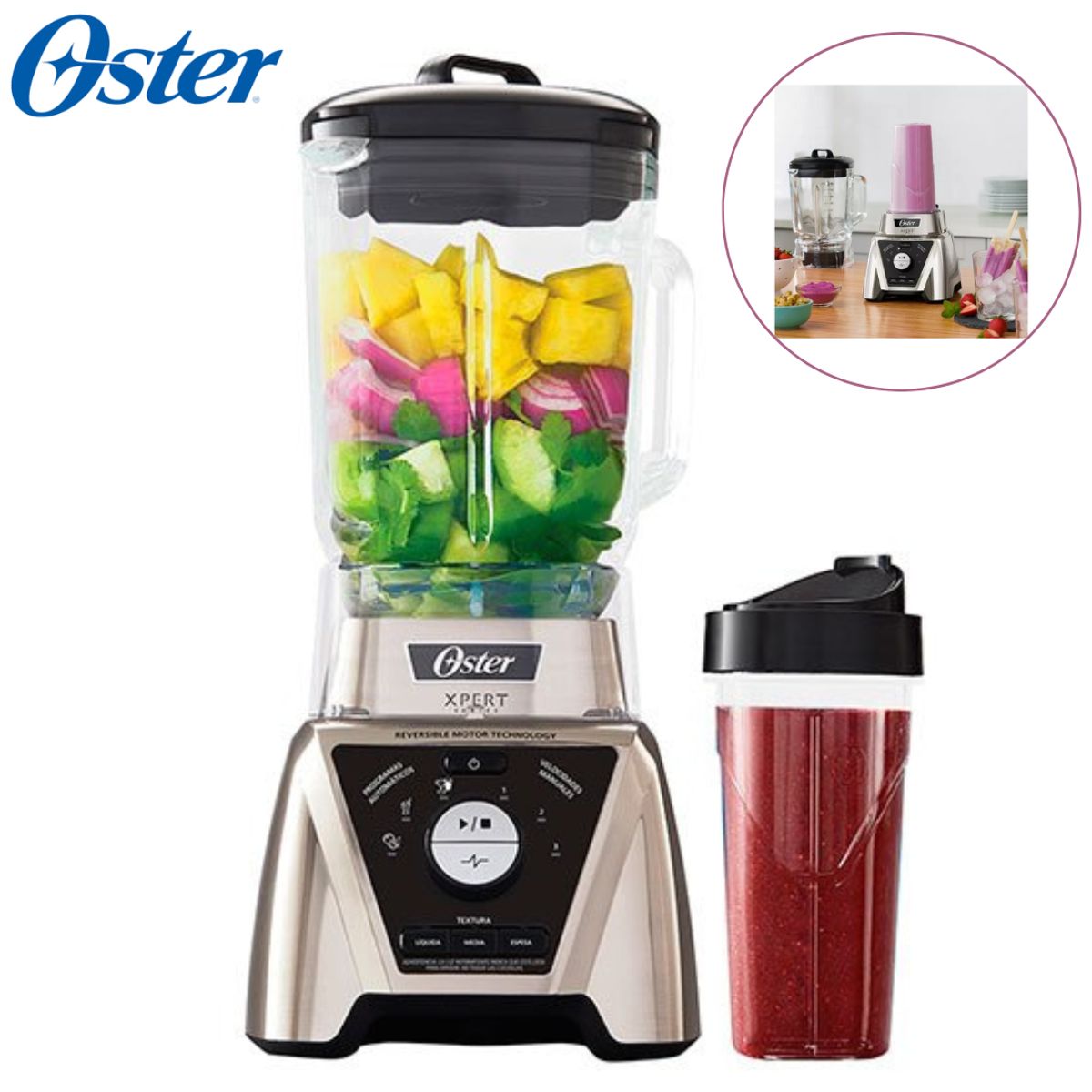 OSTER - Licuadora Oster Xpert control de textura 2HP BLST3B-CPG