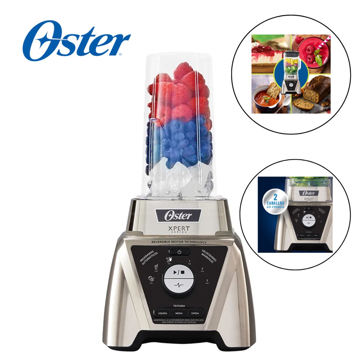 OSTER - Licuadora Oster Xpert control de textura 2HP BLST3B-CPG