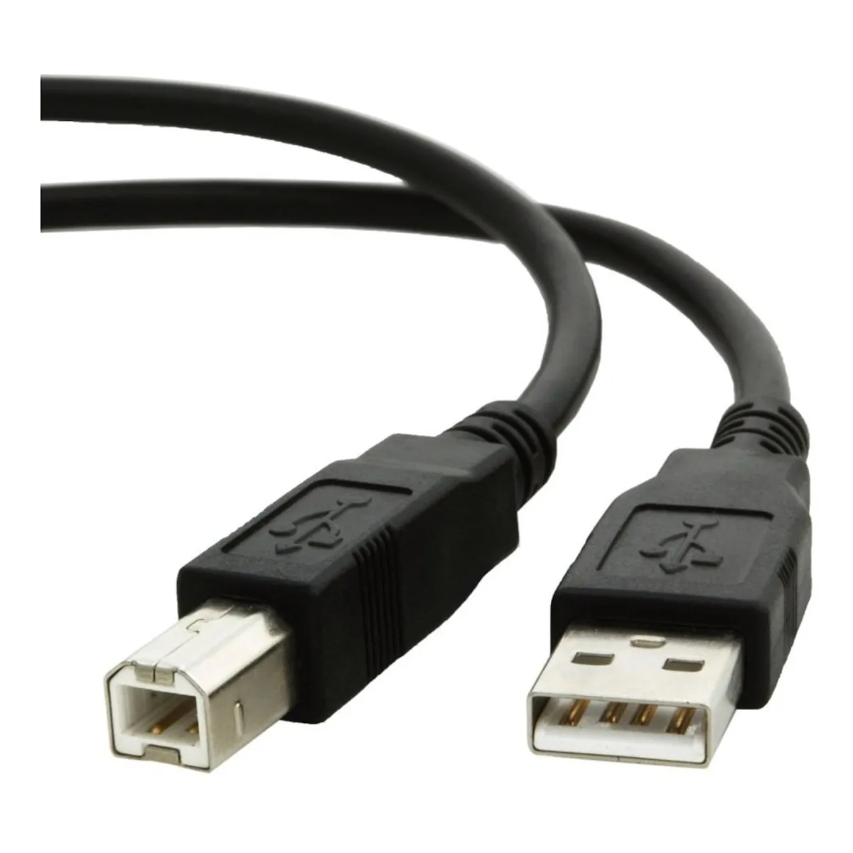 GENERICO - Cable USB para Impresora 5 Metros Negro / Genérico