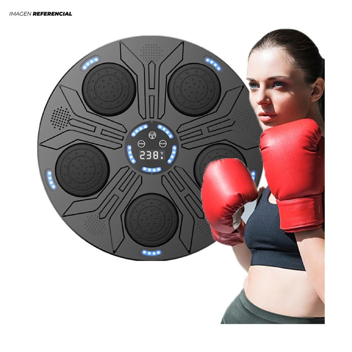 GENERICO - Máquina De Boxeo Smart Musical + Guantes