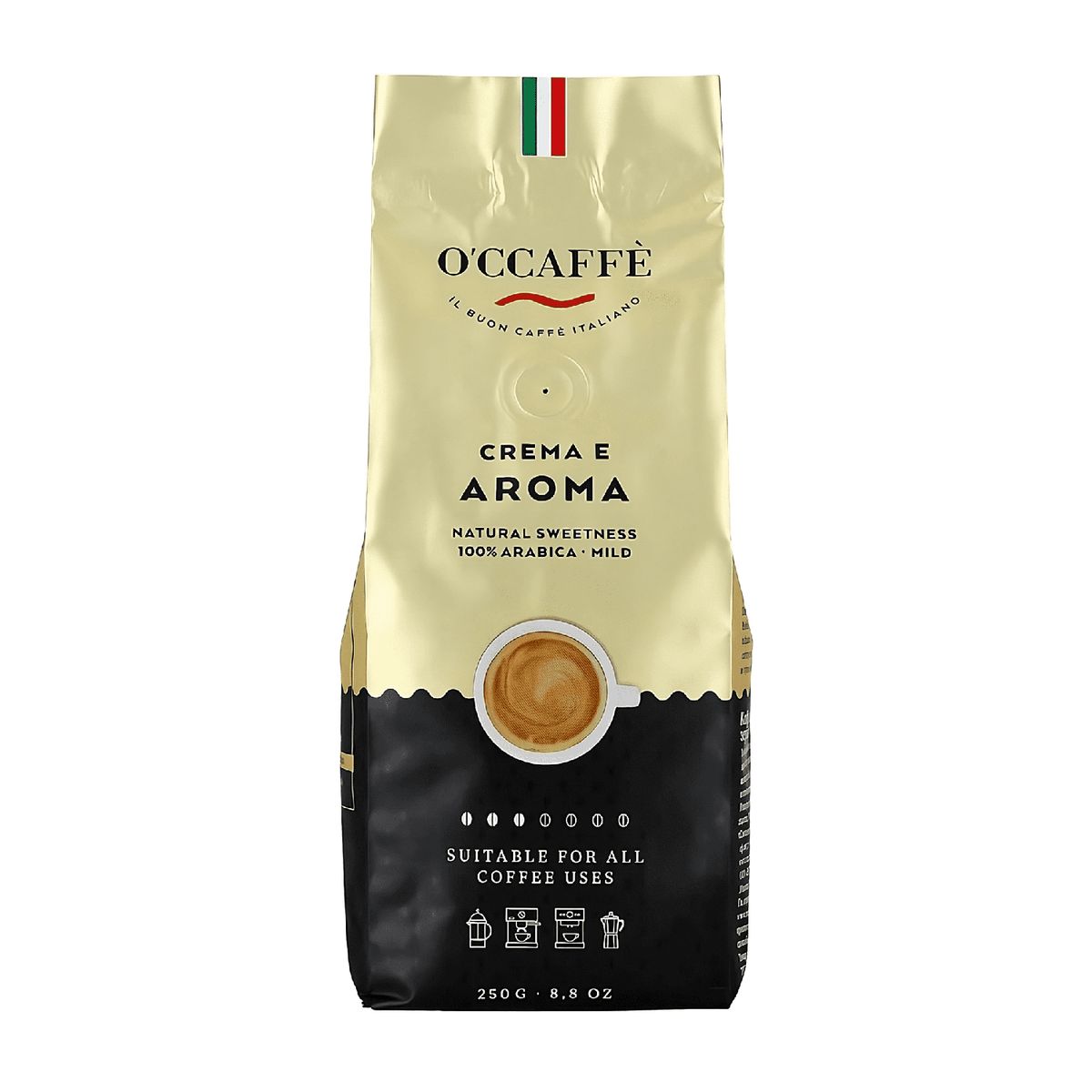 OCCAFFE - Café En Grano Occaffe Crema e Aroma 250 G