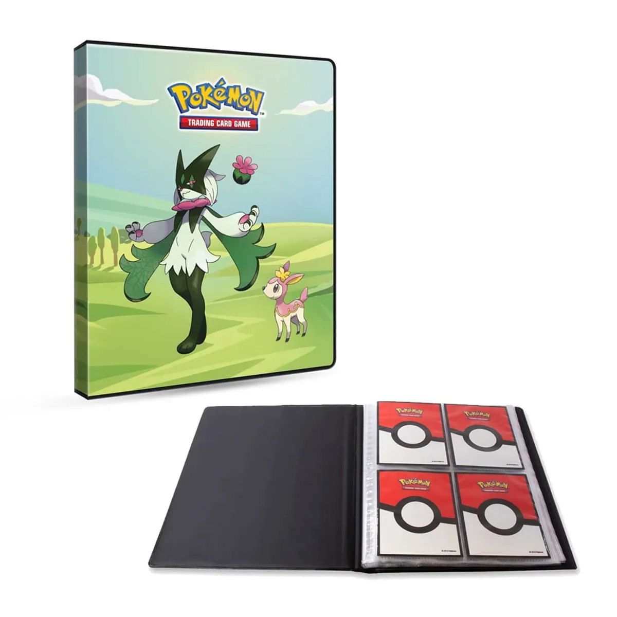 ULTRA PRO - PORTAFOLIO DE 4 BOLSILLOS PARA CARTAS DE POKEMON - MORNING MEADOW