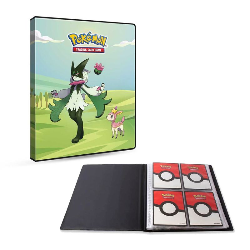 ULTRA PRO - PORTAFOLIO DE 4 BOLSILLOS PARA CARTAS DE POKEMON - MORNING MEADOW