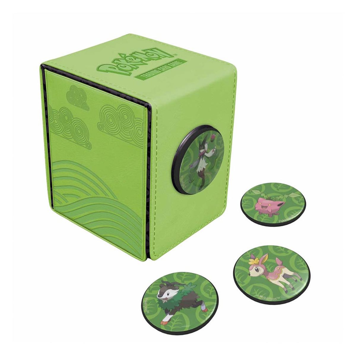 ULTRA PRO - CAJA DE MAZO CON 4 INSIGNIAS POKEMON MORNING MEADOW ULTRA PRO