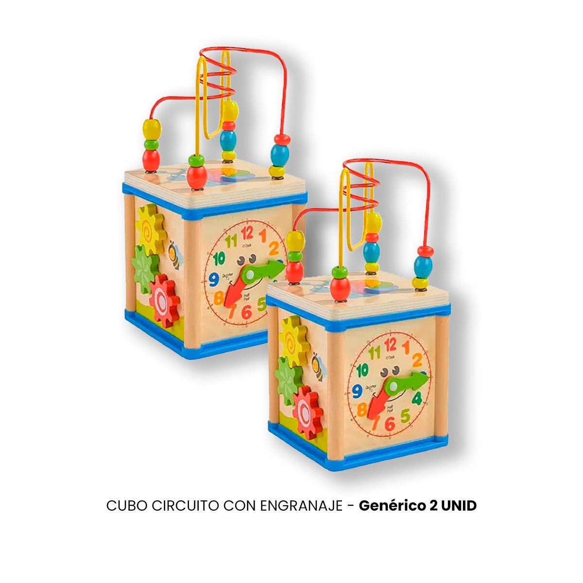 GENERICO - 2 UNID CUBO CIRCUITO CON ENGRANAJE
