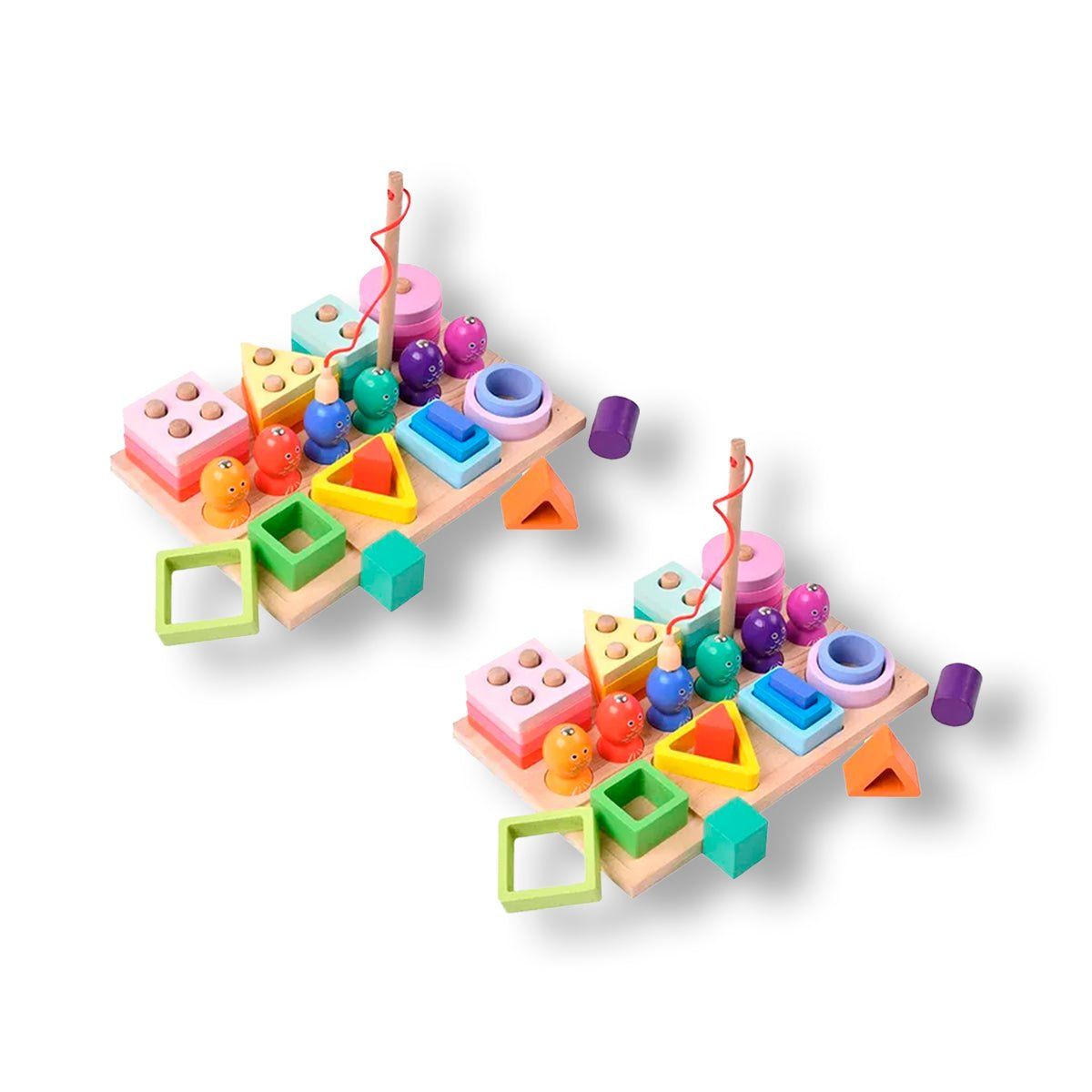 GENERICO - 2UNID SET DE PESCA 3 EN 1