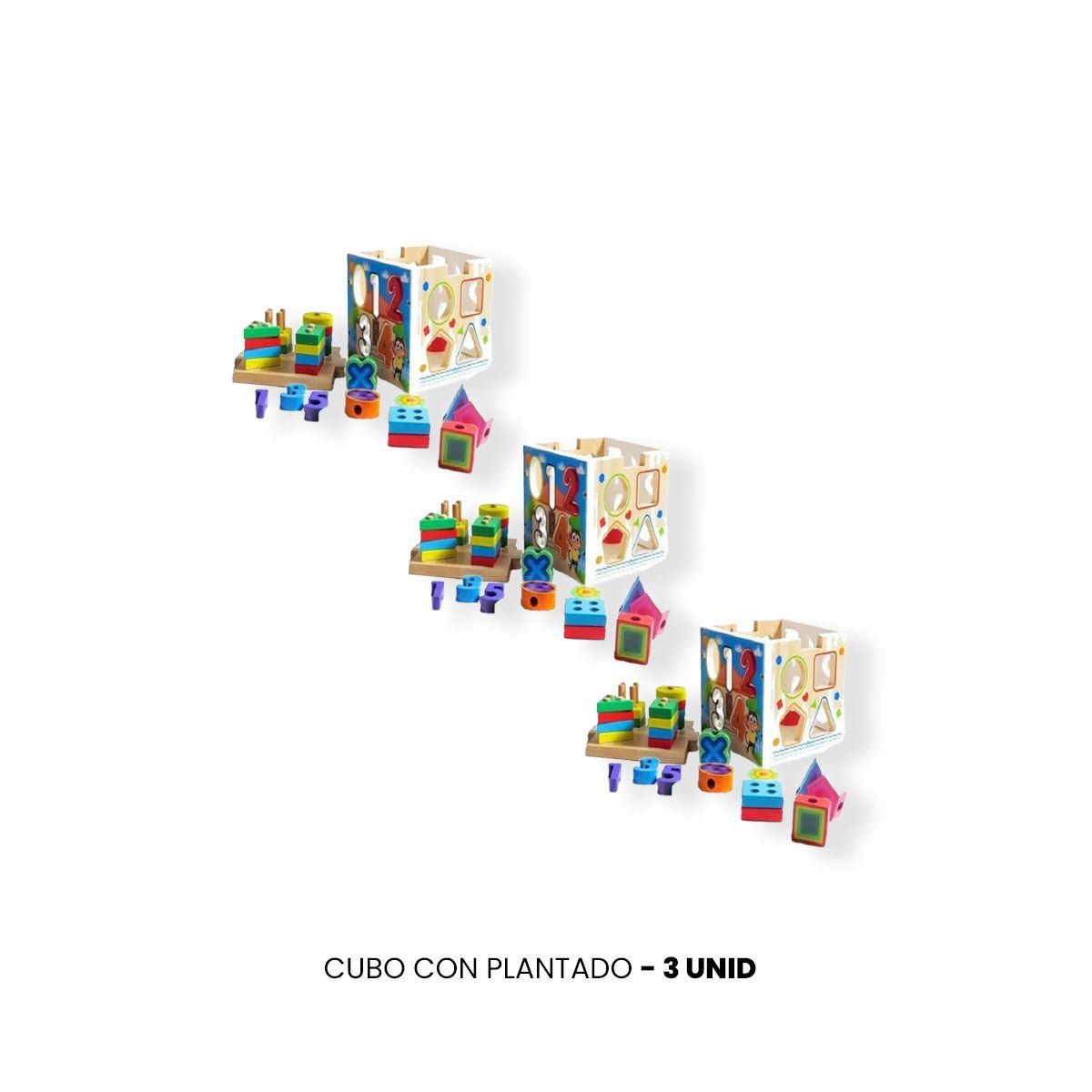 GENERICO - 3UNID CUBO CON PLANTADO