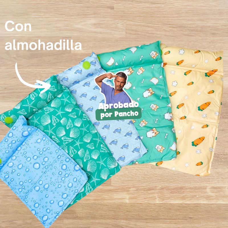 GENERICO - Manta Refrigerante con Almohadilla Burbujas