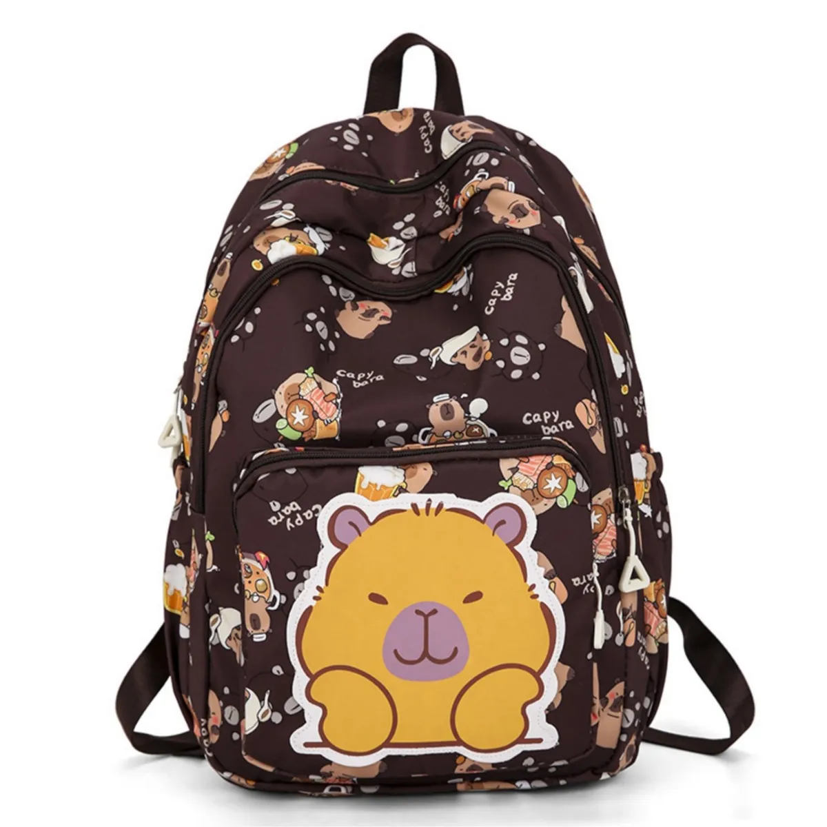 GENERICO - Mochila juvenil capibara escolar mujer multifuncional