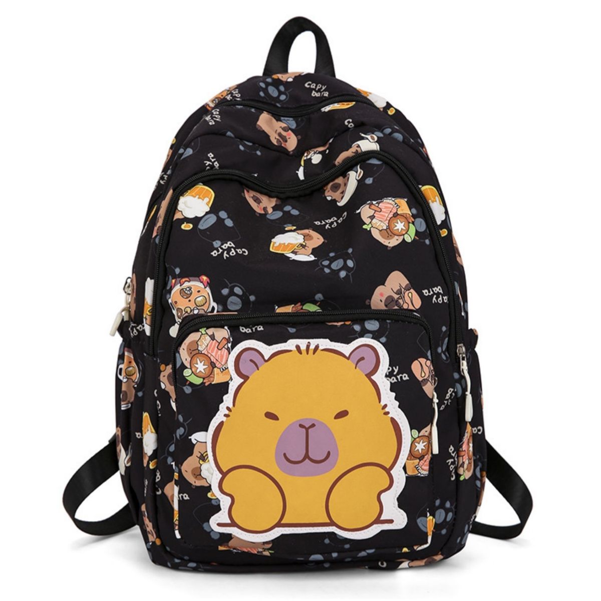 GENERICO - Mochila juvenil capibara escolar mujer multifuncional