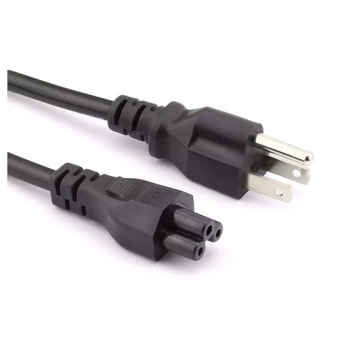 GENERICO - Cable de Poder para Laptop / Entrada Trebol un hilo 1.8 Metros