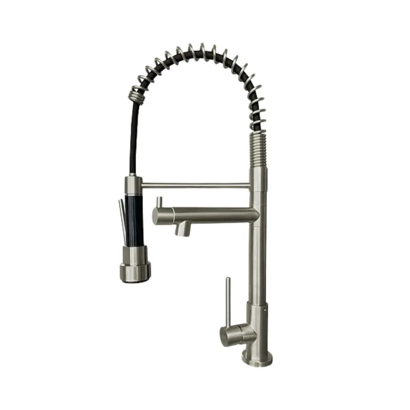 XM - Llave ganso para cocina para agua fría LC 304-309802 Plateado