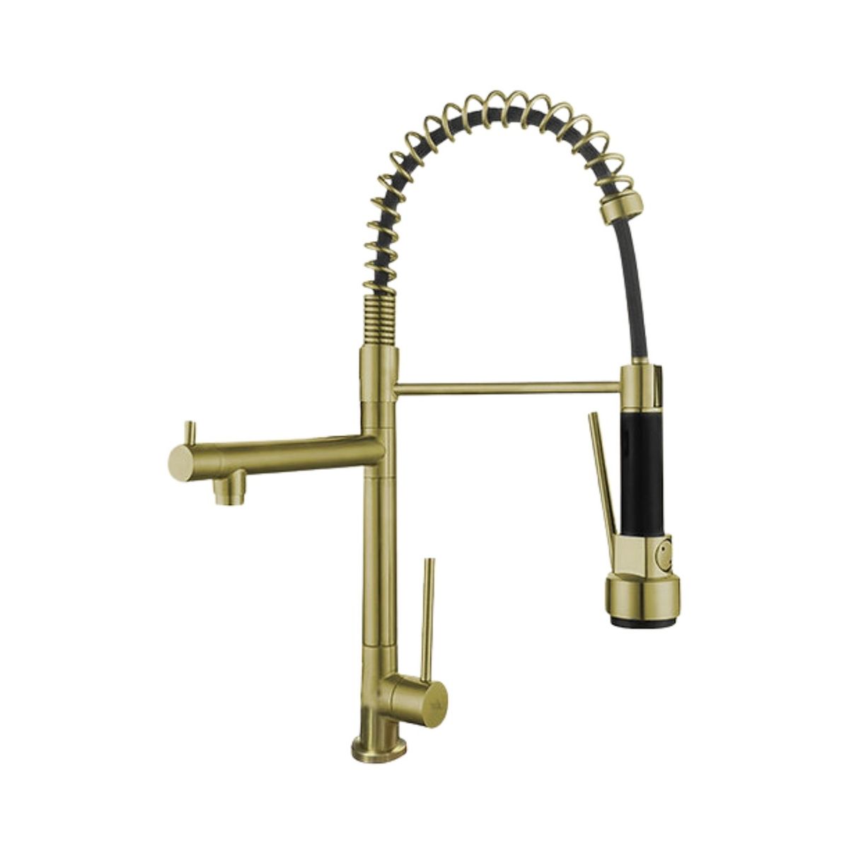 XM - Llave ganso para cocina para agua fría LC 304-309807 Dorado Nano