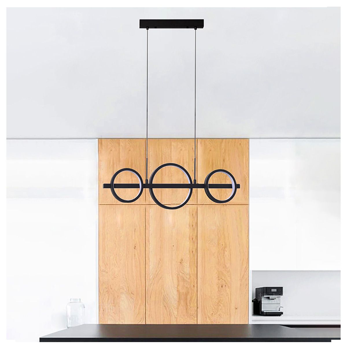 EVOLITE - Lámpara de techo de 3 anillos LED